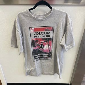 Mens Grey Volcom Large T-Shirt